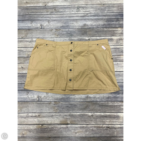 Skirt Mini & Short By Abercrombie And Fitch In Tan, Size: Xl