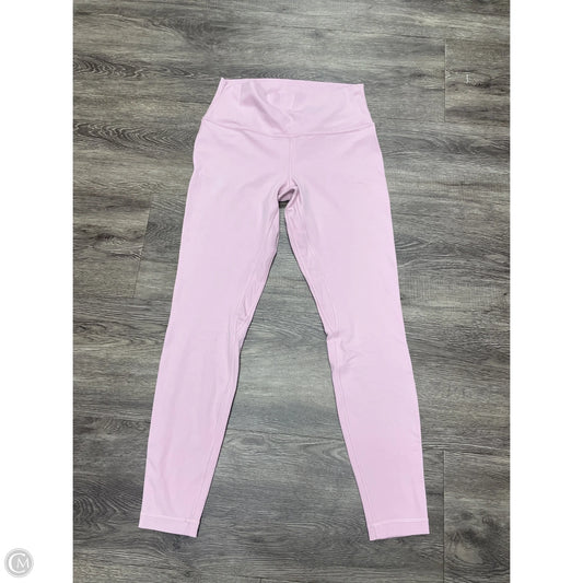 Athletic Leggings By Lululemon In Pink, Size: 10