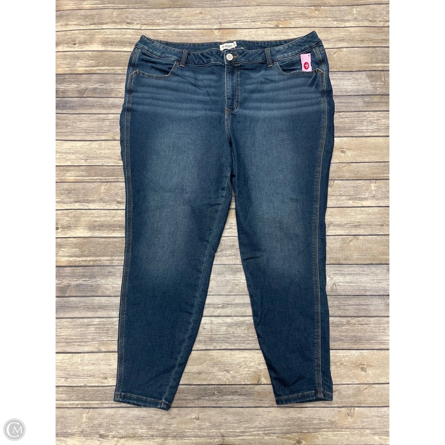 Jeans Straight By Maurices In Blue Denim, Size: 22