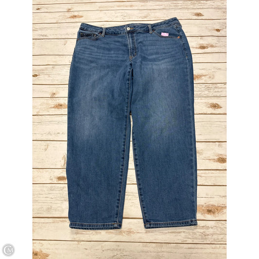 Jeans Straight By Old Navy In Blue Denim, Size: 20