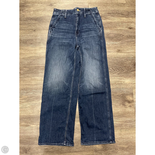 Jeans Wide Leg By Mother In Blue Denim, Size: 2