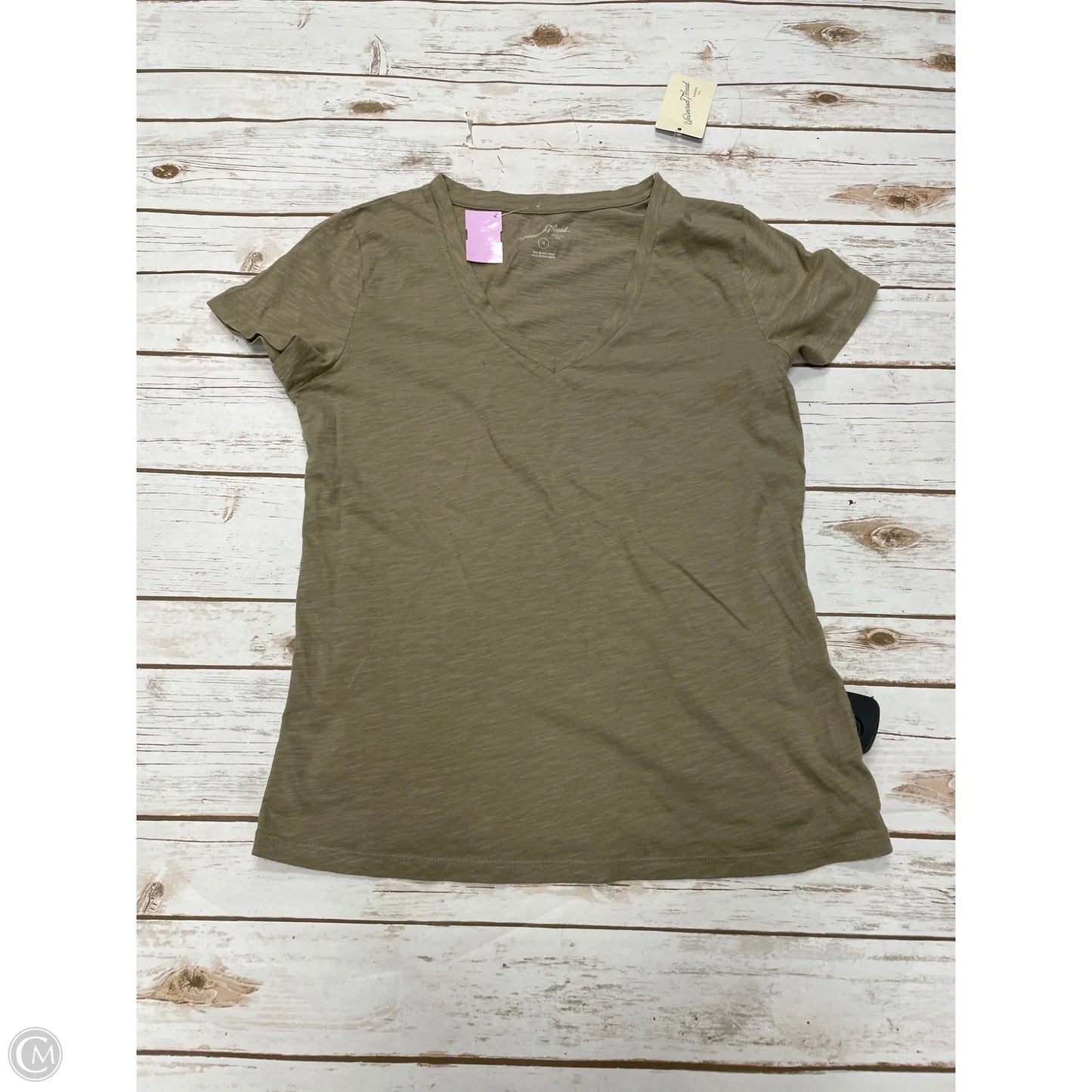 Top Short Sleeve By Universal Thread In Brown, Size: M