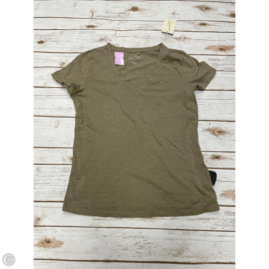 Top Short Sleeve By Universal Thread In Brown, Size: M