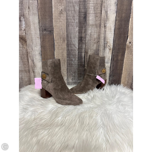 Boots Designer By Tory Burch In Taupe, Size: 8
