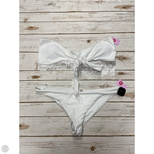 Swimsuit 2pc By Shein In White, Size: Xl