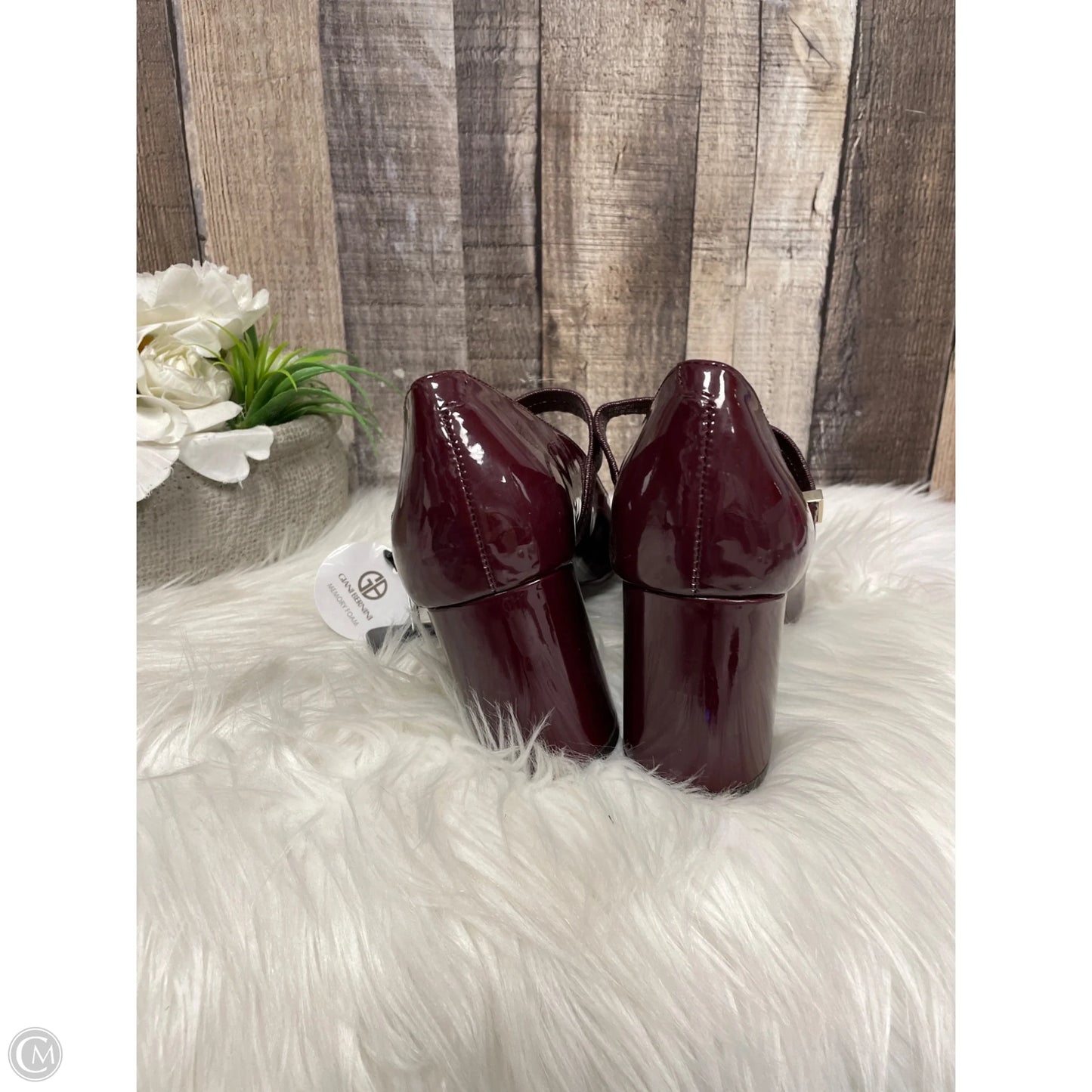 Shoes Heels Block By Giani Bernini In Maroon, Size: 8.5