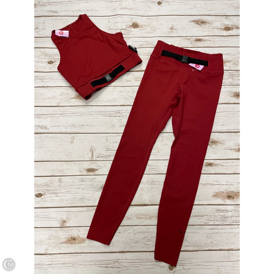 Athletic Pants 2pc By Nike In Red, Size: S