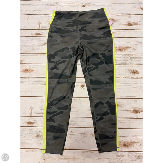 Athletic Leggings By Reebok In Camouflage Print, Size: M