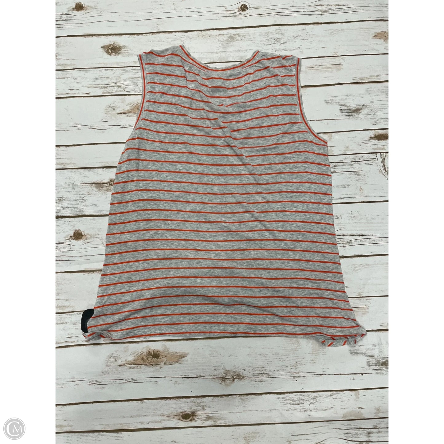 Top Sleeveless By Cabi In Striped Pattern, Size: M