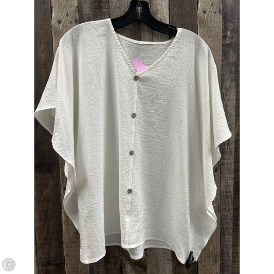 Top Short Sleeve By Cme In White, Size: Xl