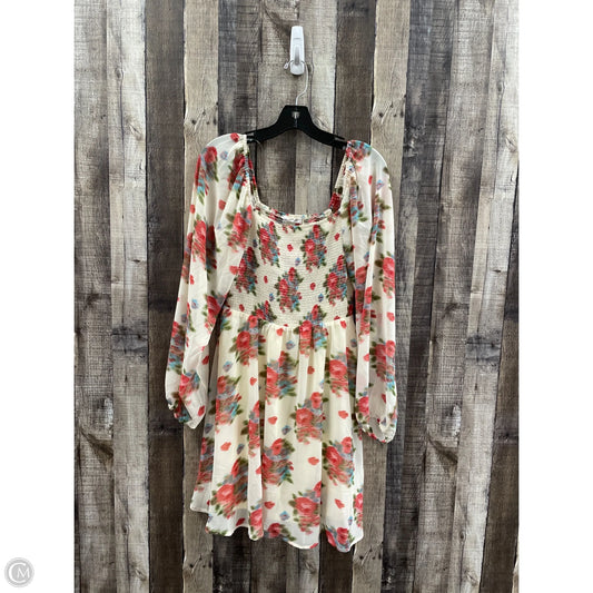 Dress Casual Short By Cme In Floral Print, Size: L
