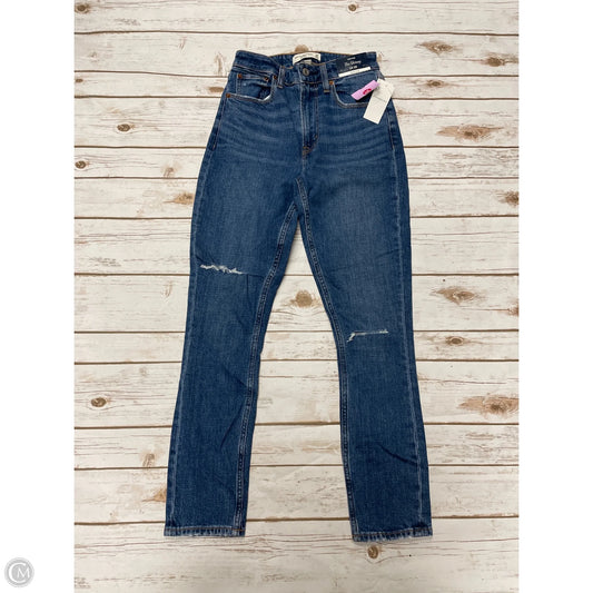 Jeans Skinny By Abercrombie And Fitch In Blue, Size: 00