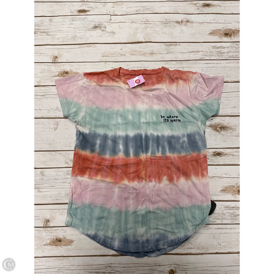 Top Short Sleeve By Madewell In Tie Dye Print, Size: Xxs