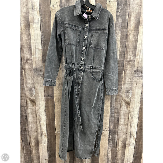 Dress Casual Maxi By Skies Are Blue In Black Denim, Size: Xs
