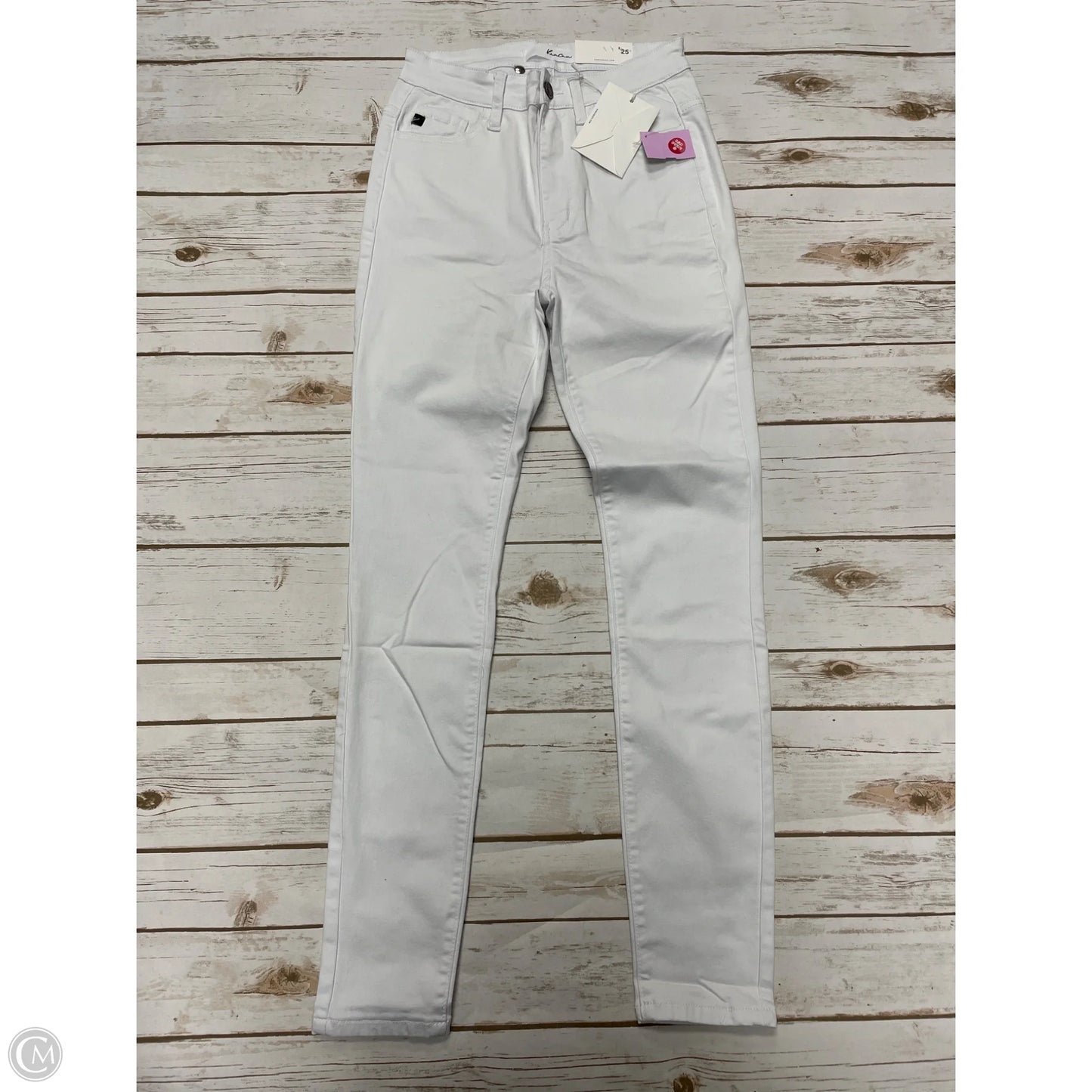 Jeans Skinny By Kancan In White Denim, Size: 2