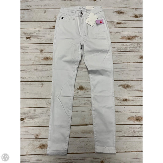 Jeans Skinny By Kancan In White Denim, Size: 2