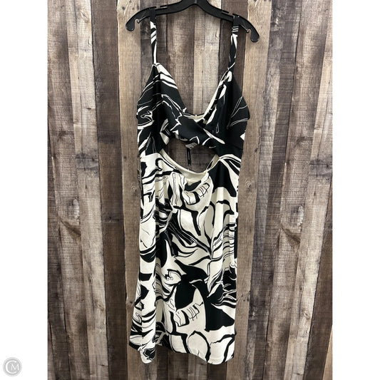 Dress Casual Midi By Express In Black & White, Size: Xl