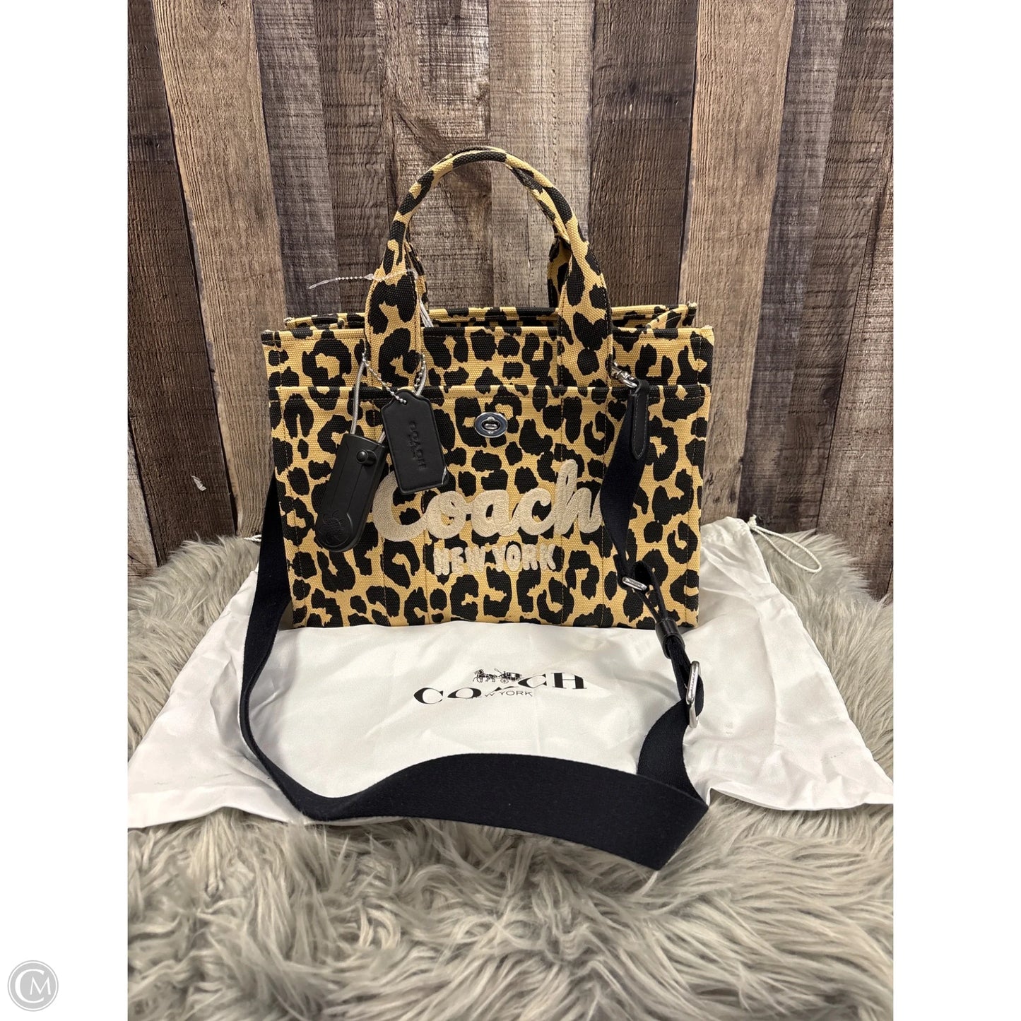 Tote Designer By Coach, Size: Medium