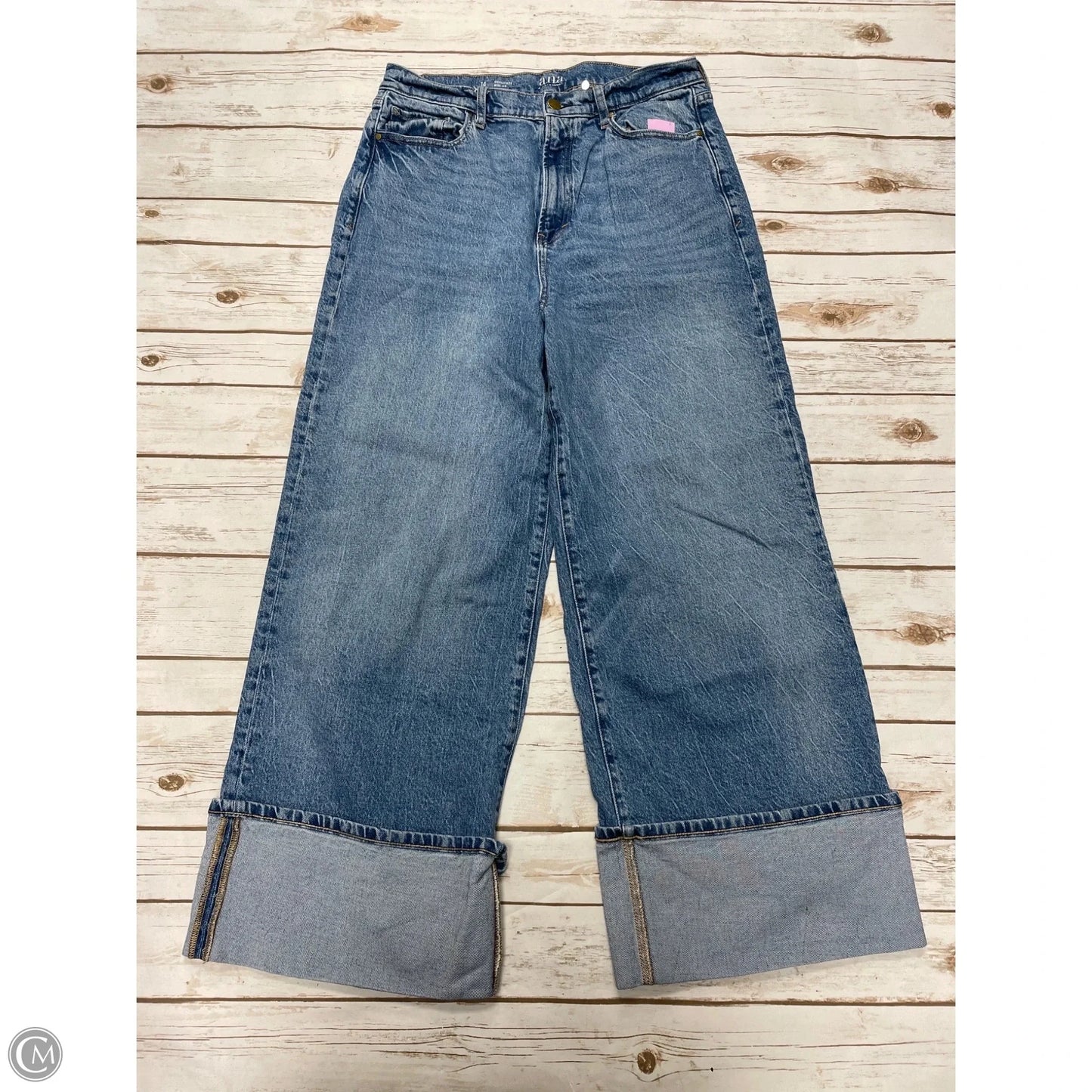 Jeans Wide Leg By Ana In Blue Denim, Size: 14