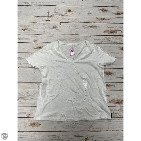 Top Short Sleeve By Old Navy In White, Size: M