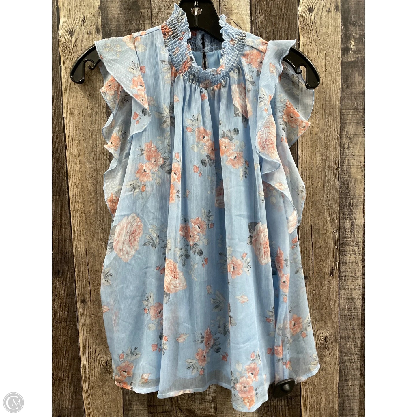 Top Sleeveless By Melloday In Blue, Size: M