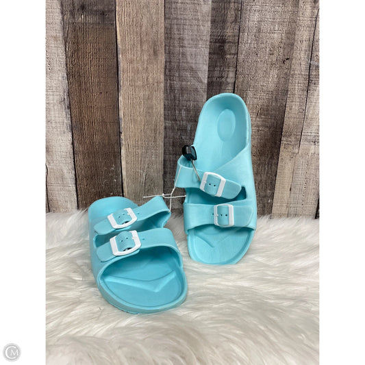 Sandals Flats By Cmf In Blue, Size: 8