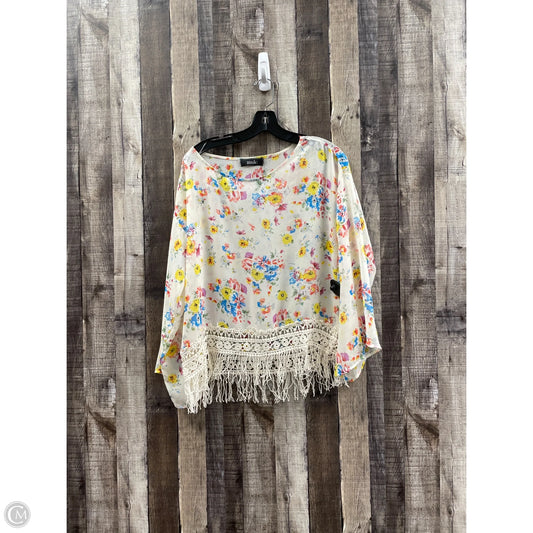 Top Long Sleeve By Cme In Floral Print, Size: S