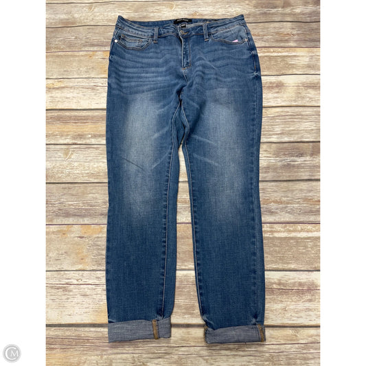 Jeans Skinny By Judy Blue In Blue Denim, Size: 14