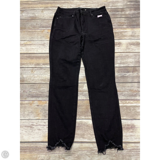 Jeans Skinny By Judy Blue In Grey Denim, Size: 14