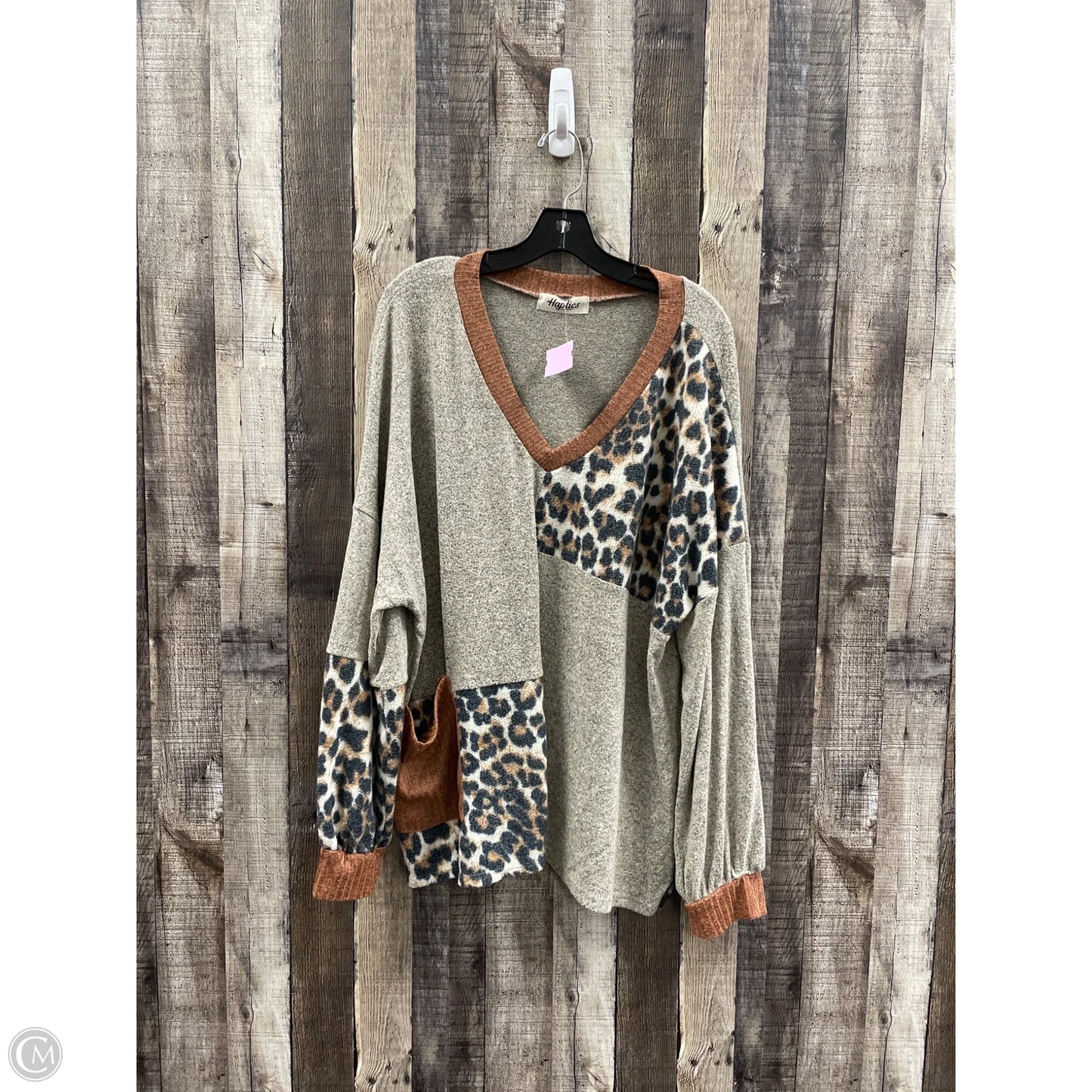 Top Long Sleeve By Haptics In Multi-colored, Size: 3x