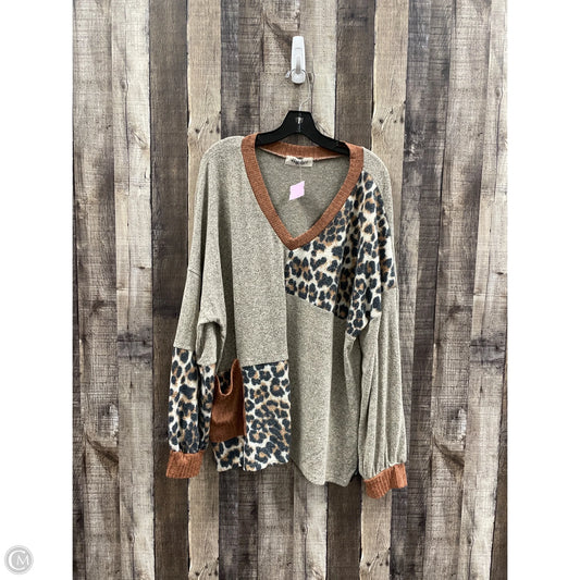 Top Long Sleeve By Haptics In Multi-colored, Size: 3x