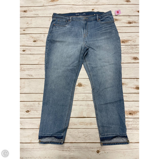 Jeans Boyfriend By Old Navy In Blue Denim, Size: 16