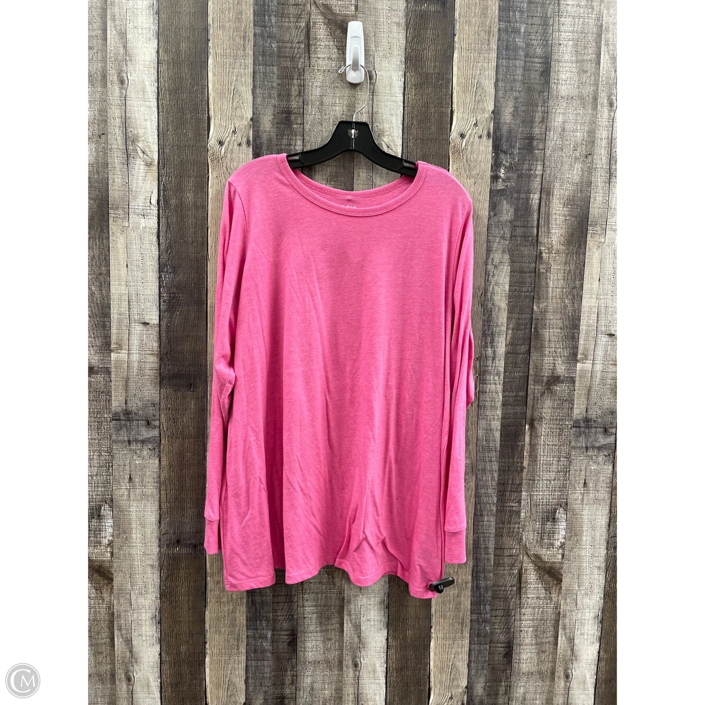 Top Long Sleeve Basic By Torrid In Pink, Size: 3x