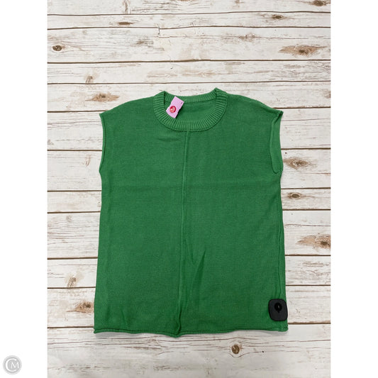 Vest Sweater By Cmf In Green, Size: S