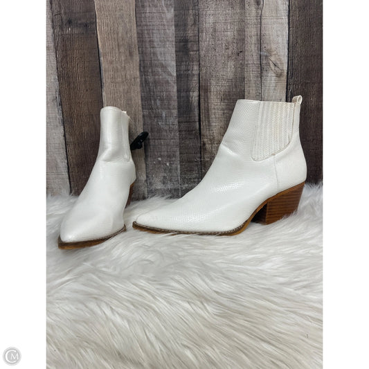Boots Western By Cme In White, Size: 9