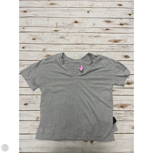 Top Short Sleeve By Cmf In Grey, Size: S