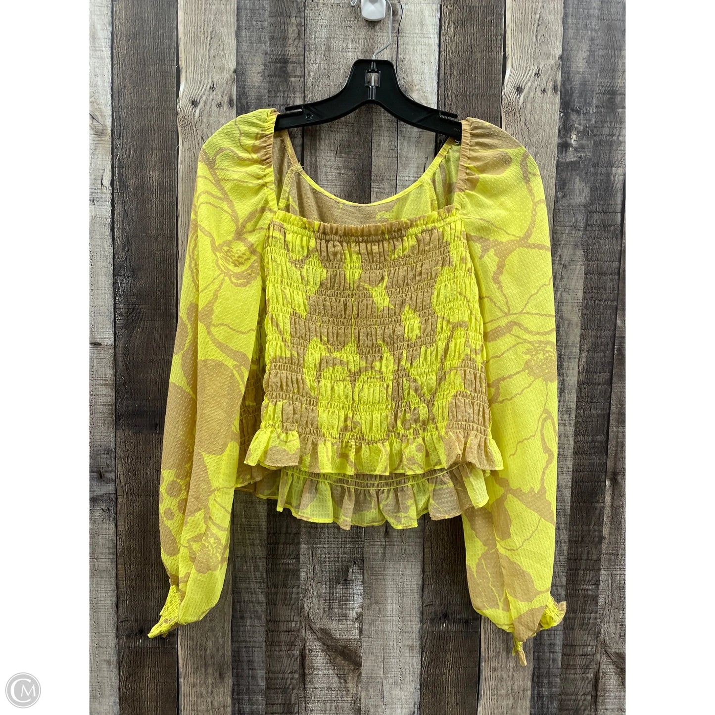 Top Long Sleeve By Cmf In Multi-colored, Size: S