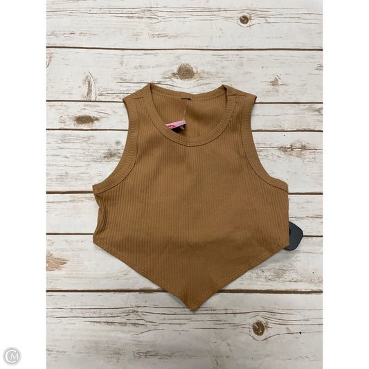 Top Sleeveless By Cmf In Tan, Size: S