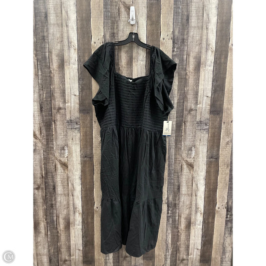 Dress Casual Maxi By Terra & Sky In Black, Size: 3x
