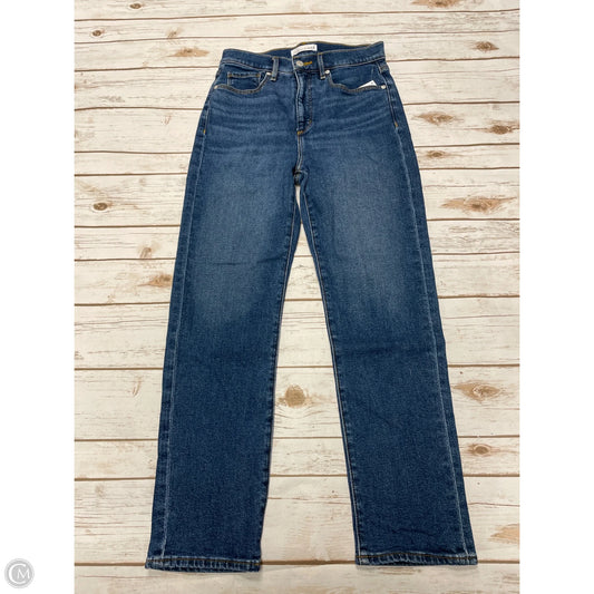 Jeans Straight By Loft In Blue Denim, Size: 2