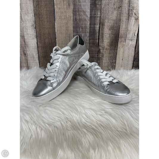Shoes Designer By Michael Kors In Silver, Size: 9.5