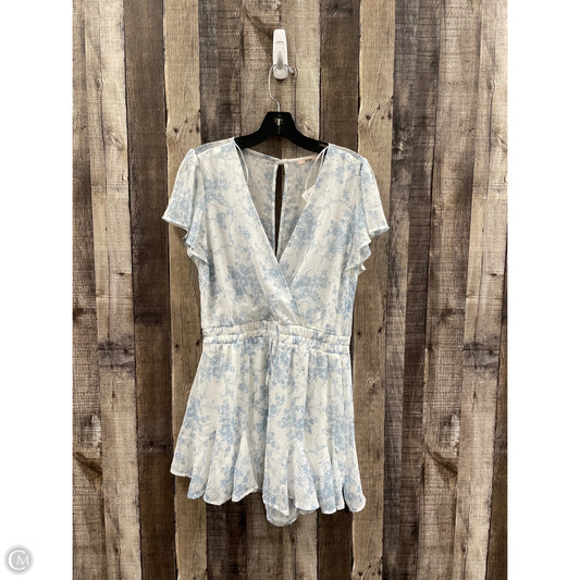 Romper By Mon Ami In Blue & White, Size: L