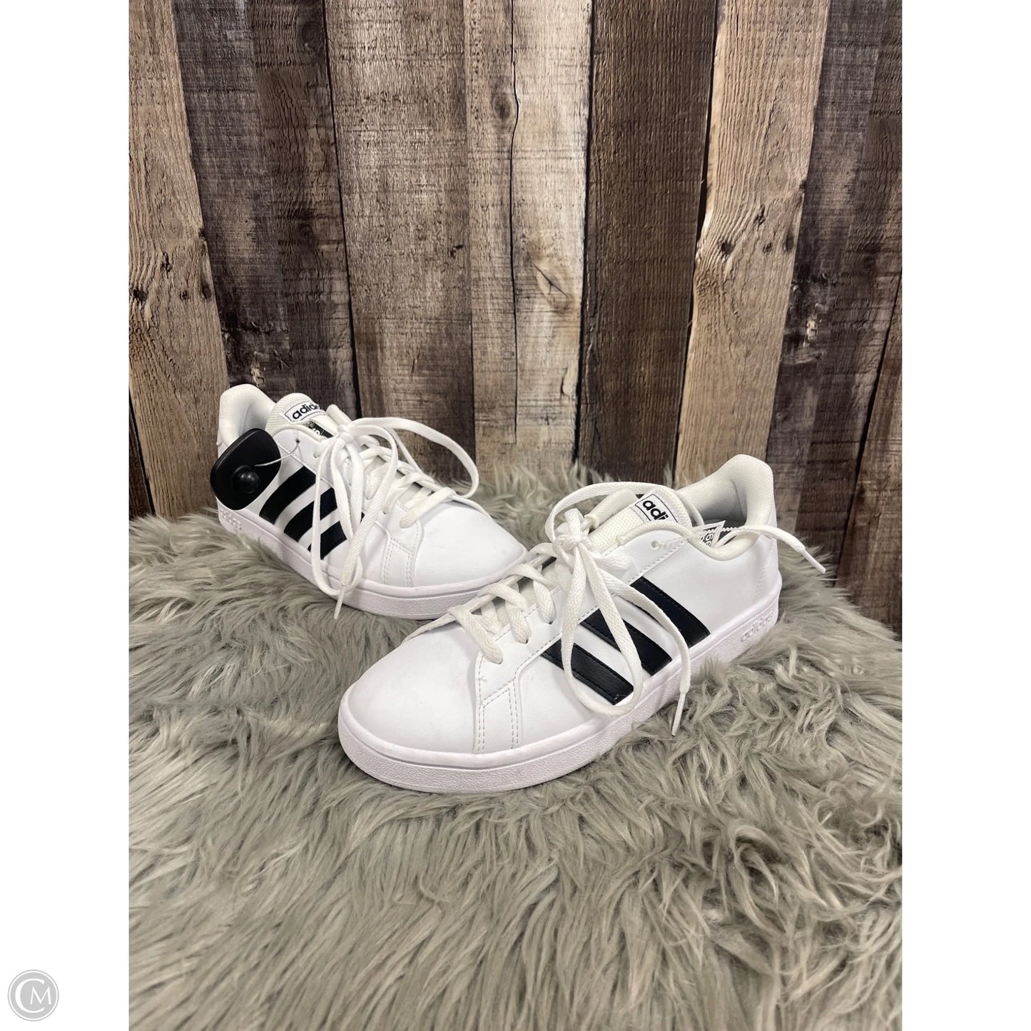 Shoes Athletic By Adidas In Black & White, Size: 8