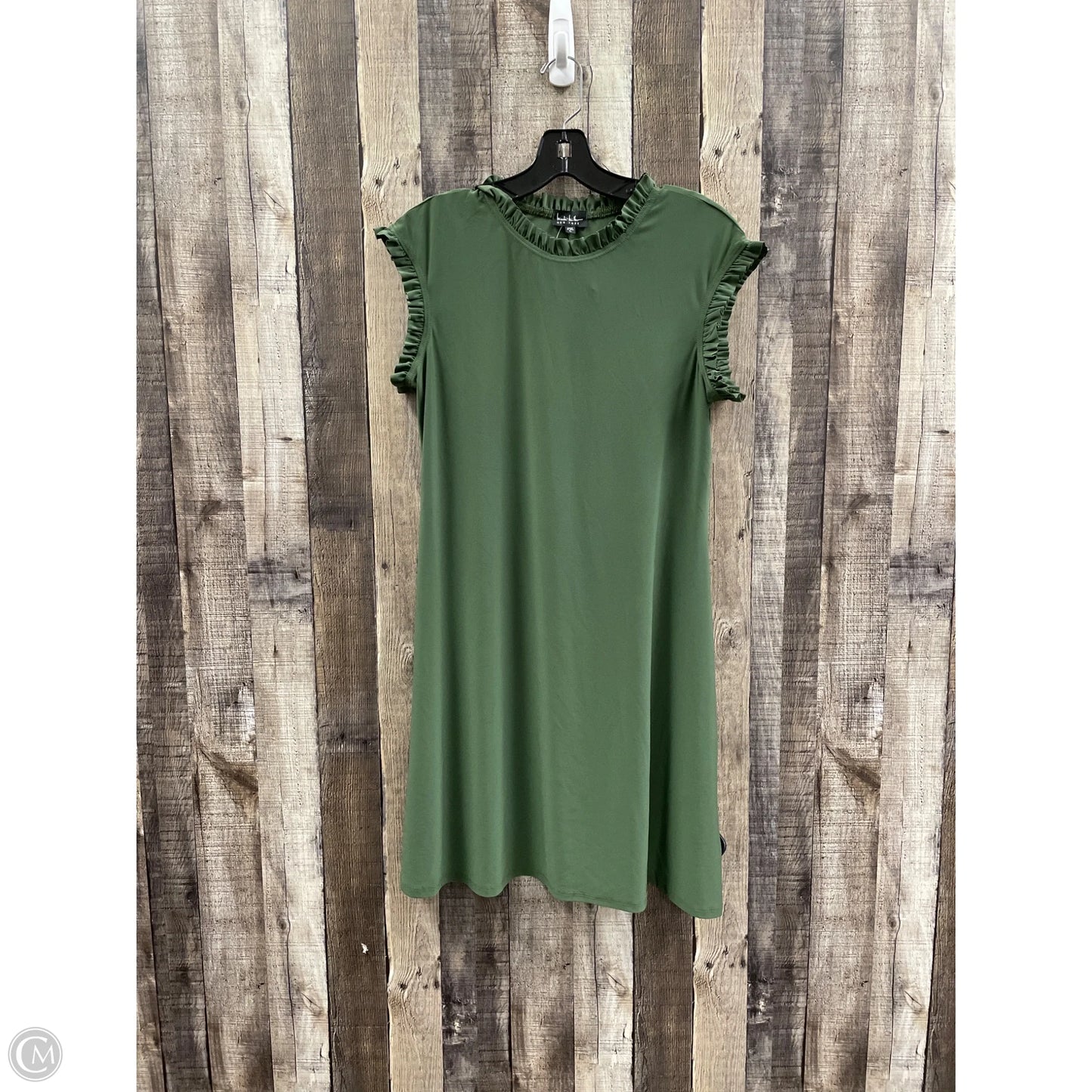 Dress Casual Short By Nicole Miller In Green, Size: L