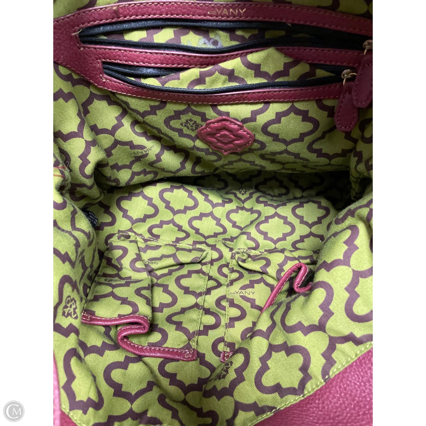 Handbag Leather By Oryany, Size: Large