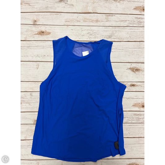 Athletic Tank Top By Lululemon In Blue, Size: Xl