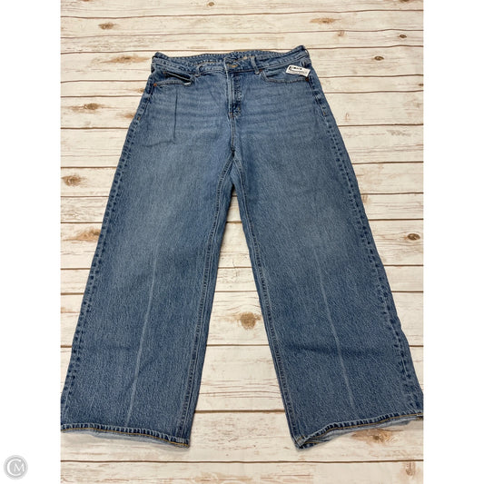Jeans Wide Leg By Cmf In Blue Denim, Size: 14p