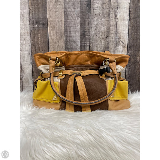 Handbag Leather By B. Makowsky, Size: Large