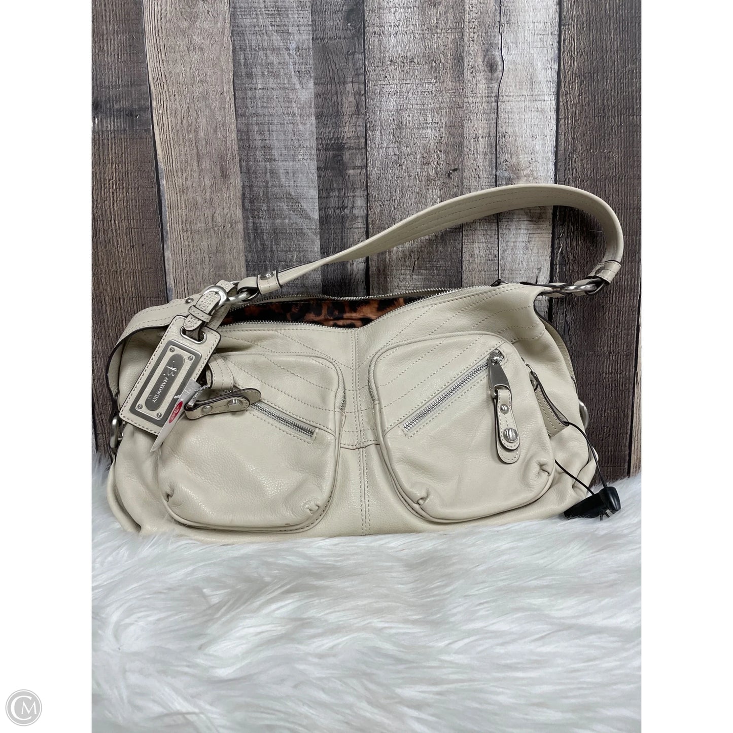 Handbag Leather By B. Makowsky, Size: Large