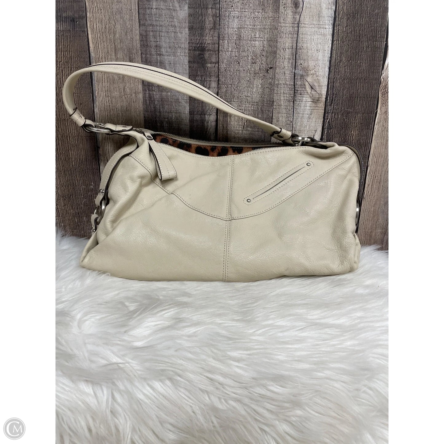 Handbag Leather By B. Makowsky, Size: Large